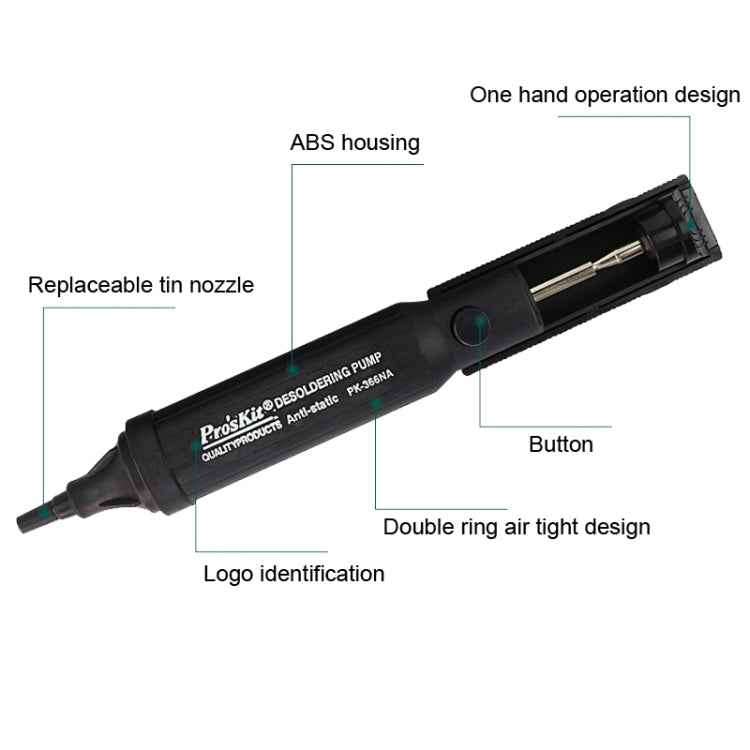 Anti-Static Powerful Tin Suction, 8PK-366N-G, 8PK-366NA