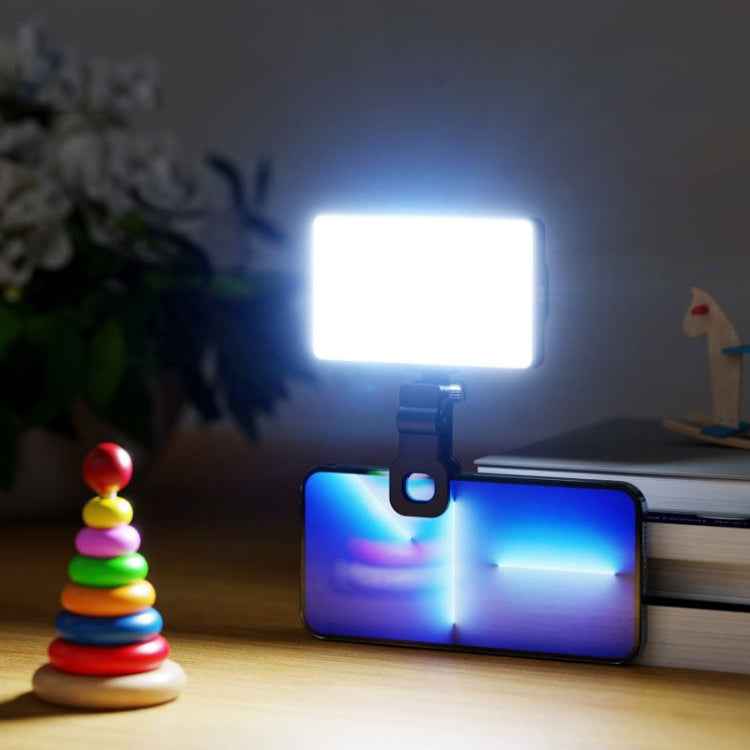 ST-120C Mobile Phone Tablet Clip Fill Light Selfie Live Camera Portable Camera Lighting(Black)