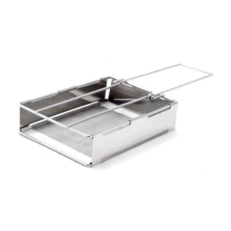 304 Stainless Steel Toaster Grill Toast Rack Foldable Sausage Rack Mini Stove