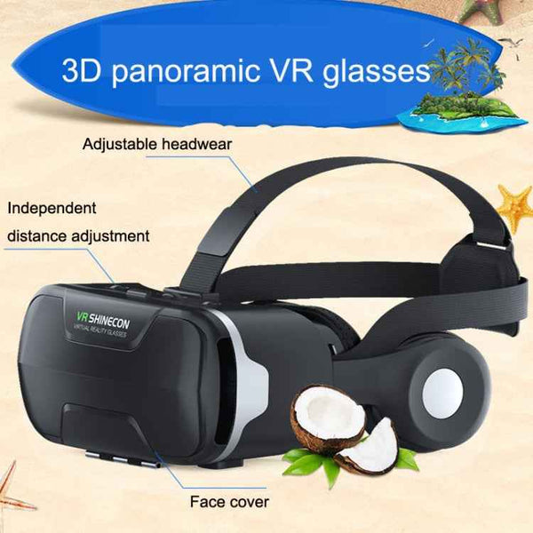 3D Virtual Reality Gaming Glasses Immersive VR Smart Glasses(Black)