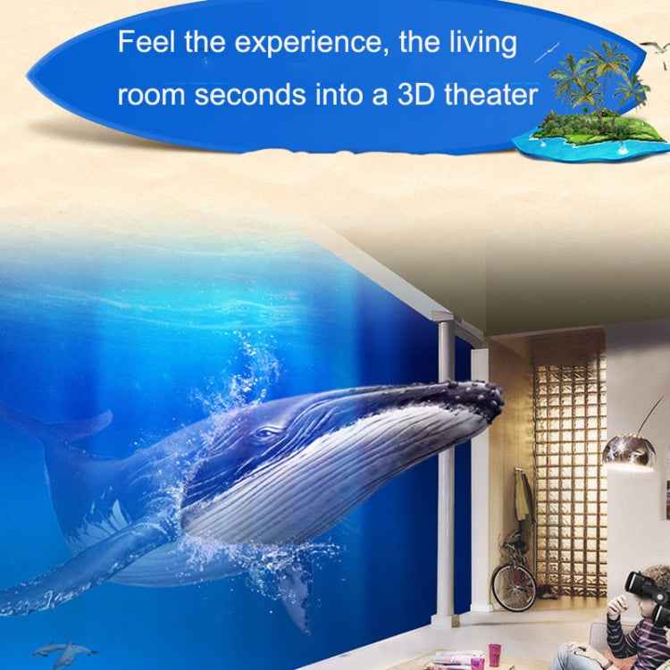 3D Virtual Reality Gaming Glasses Immersive VR Smart Glasses(Black)