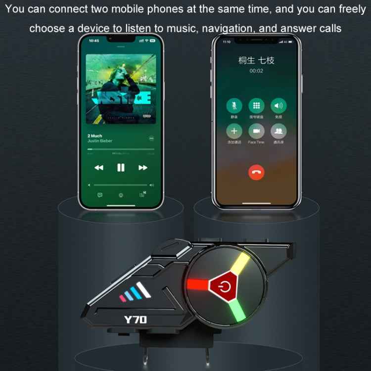 KUQIBAO Motorcycle Helmet Built-in Waterproof Bluetooth Earphone(Hard Microphone)