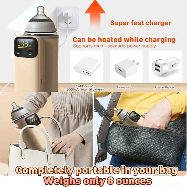 18W Fast Charging Baby Bottle Warmer With Digital Display, Spec: Standard Version