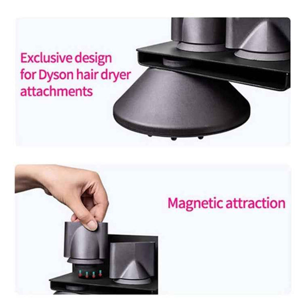 For Dyson Hair Dryer Holder Bathroom Wall-mounted Storage Rack Upgraded Model