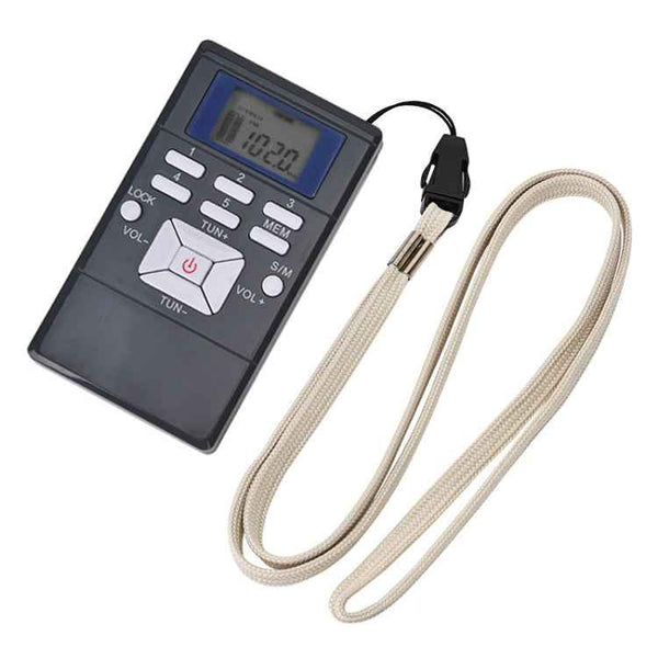 HanRongda HRD-109 Portable Mini FM Radio Conference Receiver(Silver Gray)