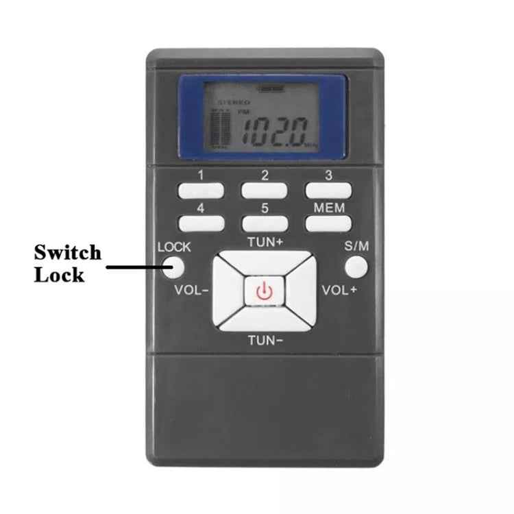 HanRongda HRD-109 Portable Mini FM Radio Conference Receiver(Silver Gray)