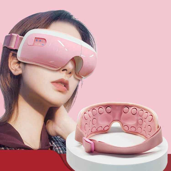 E5 Plus 26 Points Intelligent Eye Massager Adjustable Airbag Hot Compress Eye Protection Device(Pink)