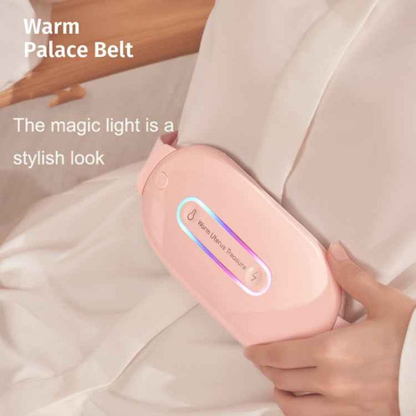 Intelligent Palace Warming Belt Three-speed Temperature Control Palace Belt(Pink)