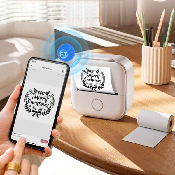 Phomemo T02 Standard Error Mini Pocket Small Portable Bluetooth Phone Photo Label Thermal Printer(Green)