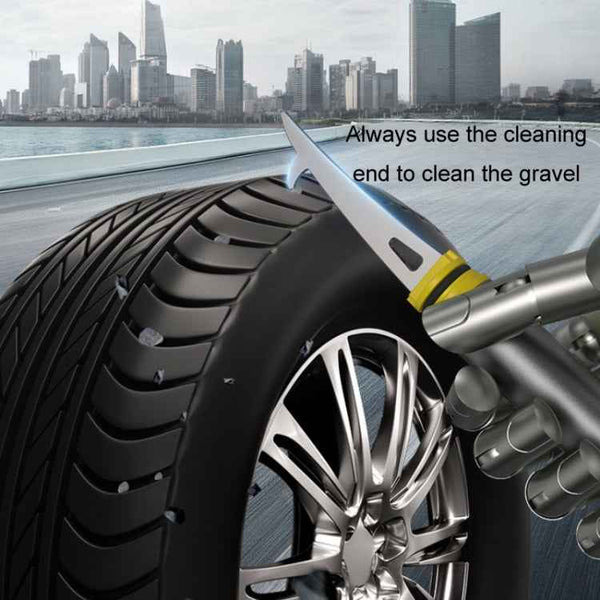 Vehicle-Mounted Snow Shovel Multifunctional Alloy Glass Deicer Shovel(Gray)