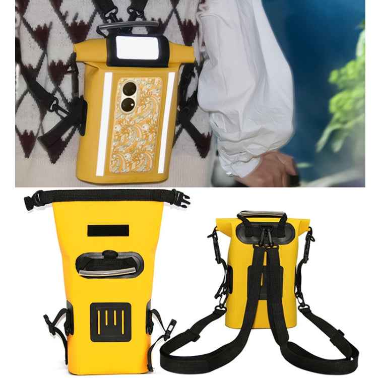 Swimming Touch Screen Mobile Phone Waterproof Bag Bicycle Waterproof Front Beam Bag(Blue)