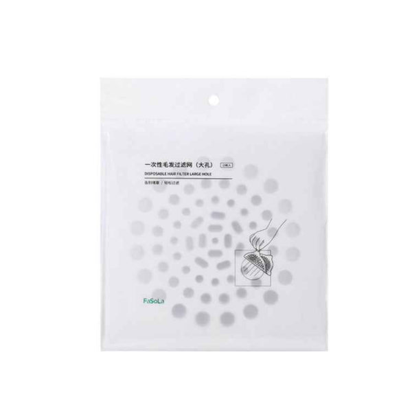 FASOLA 15pcs /Bag Sink Disposable Filter Sewer Mouth Non-woven Floor Drain Sticker, Small Hole, Large Hole