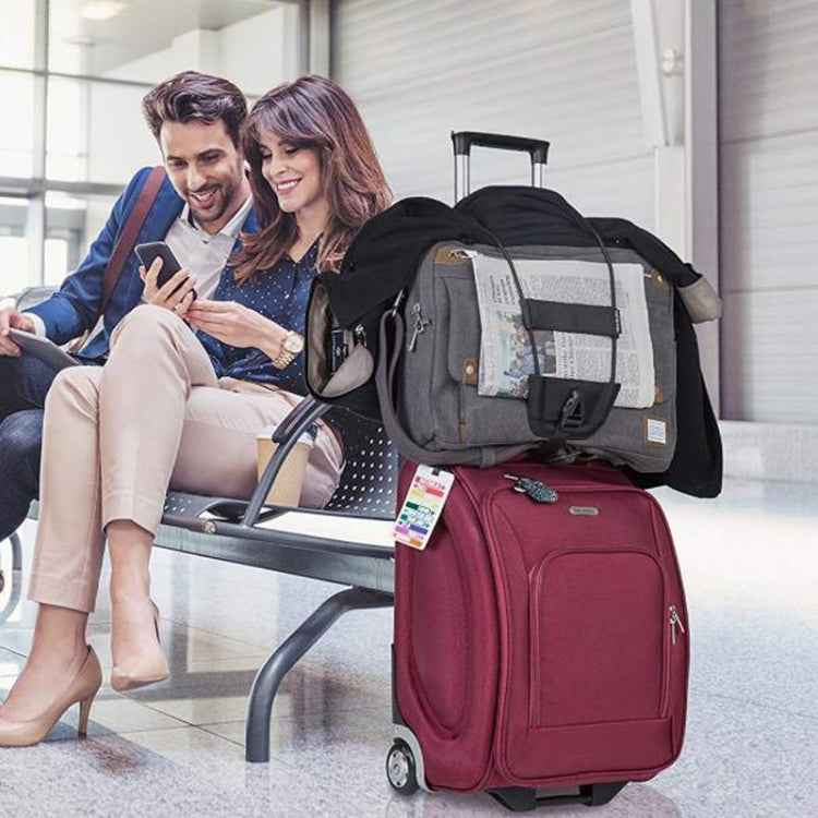 Lever Box Packing Belt Tour Box Fastener Wear-Resistant Binding Strap Adjustable Tightening Band(Black)