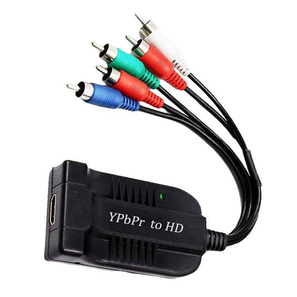 1080P Component To HDMI Adapter Cable YPbPr To HD Interface HD Converter(Black)