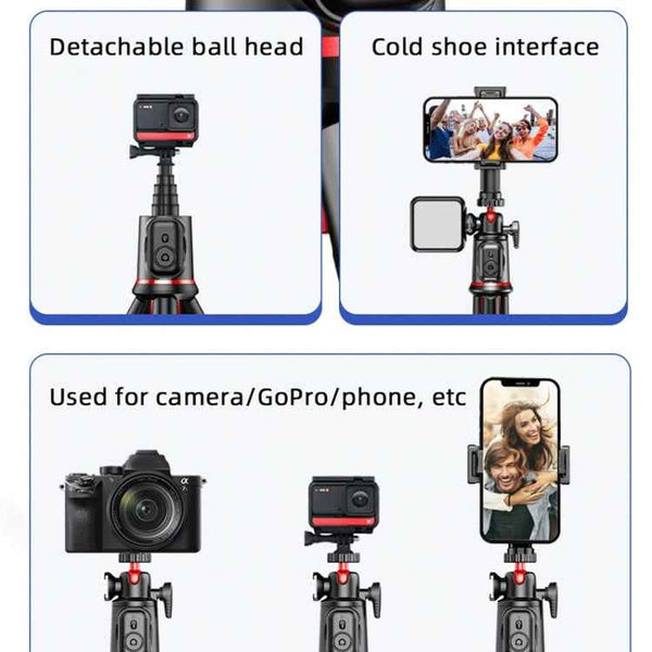 C03 Telescopic Pole With Remote Octopus Tripod Mobile Phone Camera Portable Handheld Photo Bracket