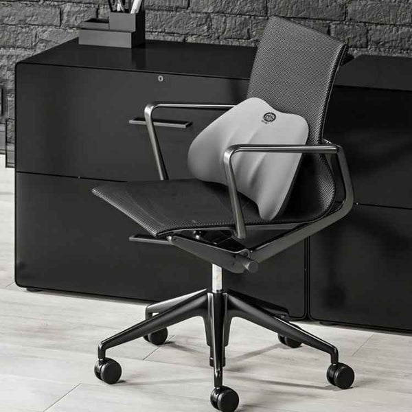 Automotive Memory Foam Backrest Headrest Car And Home Soft Cushion Lumbar Pillow Backrest, Style: Lumbar Cushion Black