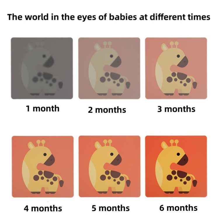 20pcs /Book Baby Early Learning Card Children Eye Care Visual Stimulation Card, Style: 1-order Black And White