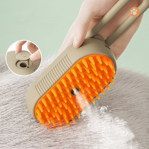 Pet Electric Spray Comb Rechargeable Cat Steamy Grooming Brush Cleaning Tool