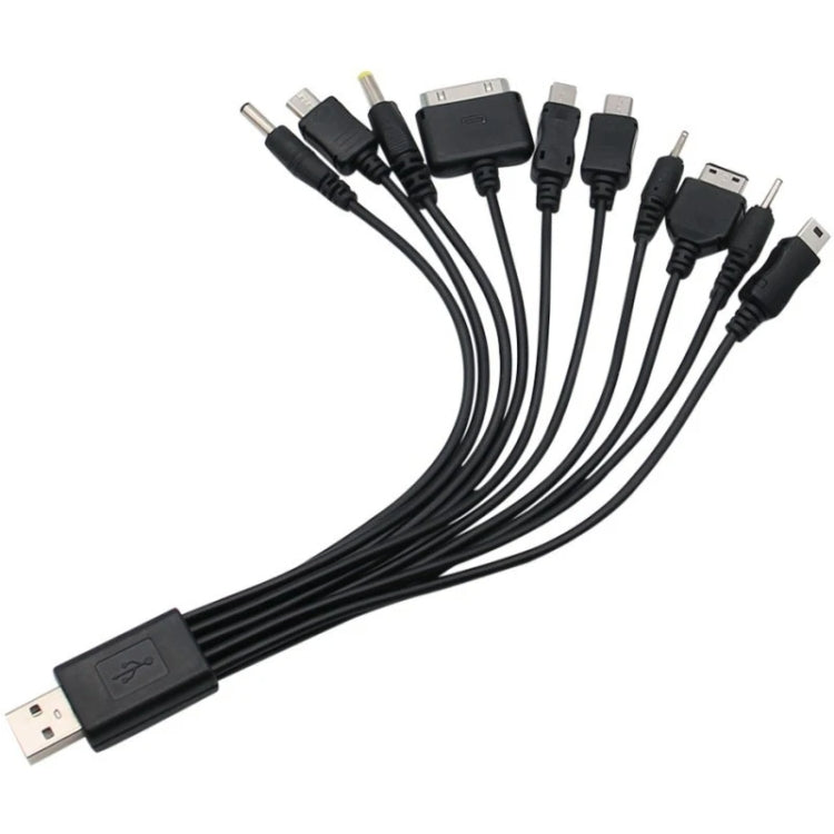 10 In 1 Multifunction USB Charging Cable For IPhone / PSP / Camera / Nokia / HTC / LG / Samsung