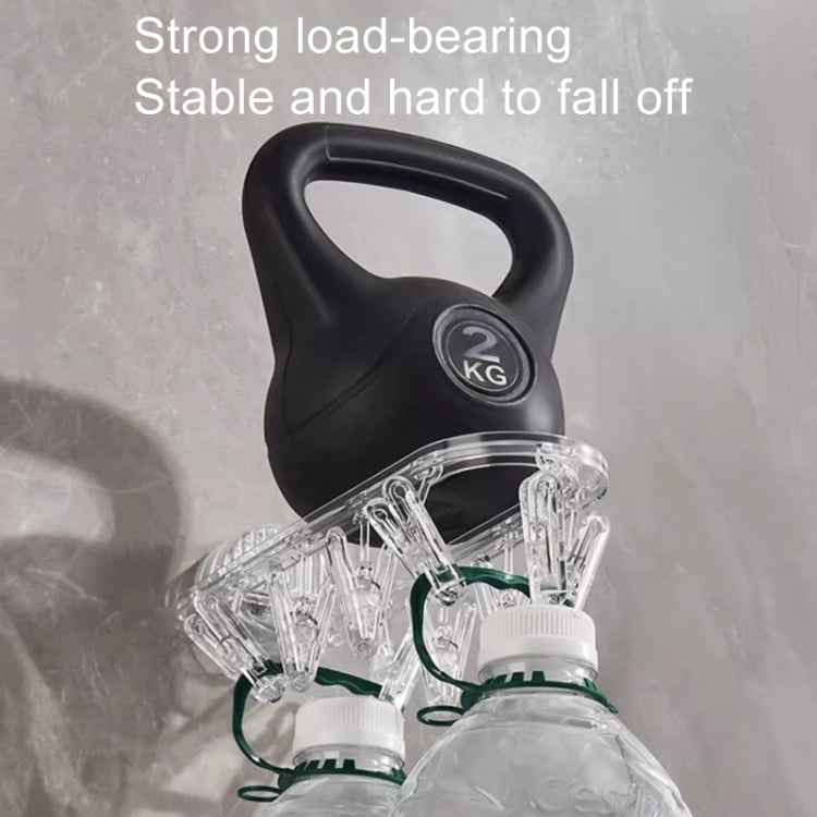 Suction Cup Clothes Rack Multi Clips Wall Mounted Indoor Outdoor Balcony Multifunctional Folding Clothes Hanger(Grey)