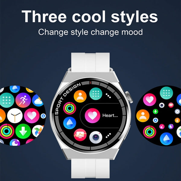 GT3Pro 1.28-Inch Health Monitoring Bluetooth Call Smart Watch With NFC