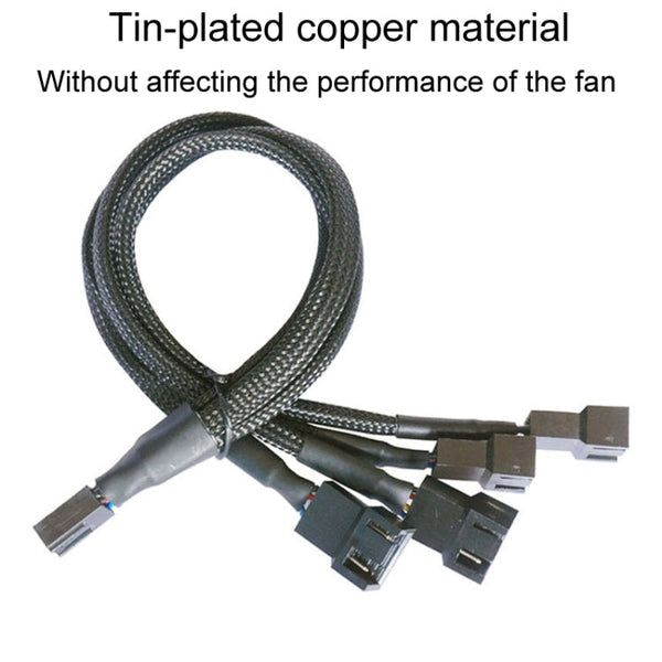 Computer PWM Temperature Control Cooling Fan Extension Cable Chassis HUB Connector