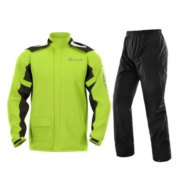 SULAITE Outdoor Motorcycle Riding Full Body Split Raincoat Suit