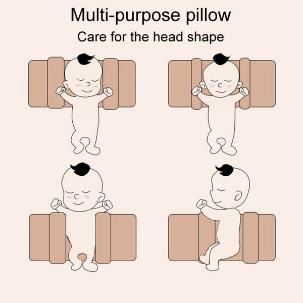 Baby Shape Correcting Fixed Millet Pillow Infant Heads Shape Rectifying Stationary Cushion