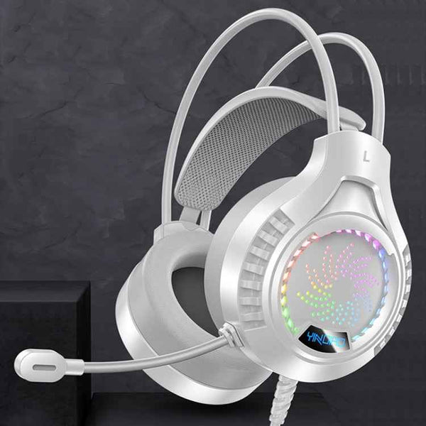 YINDIAO Q7 Colorful Light Computer Wired Headset USB Gaming Headset