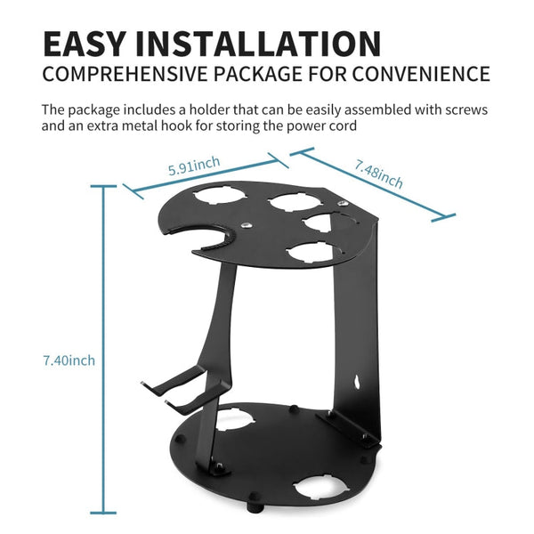 For Dyson Airwrap Curling Iron Desktop Storage Rack Wall-mounted Carbon Steel Bracket