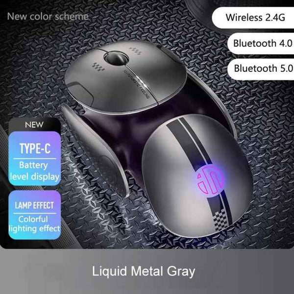 Inphic X2 Bluetooth Wireless Mouse Tri-Mode Silent Rechargeable Office Gaming Laptop Mouse