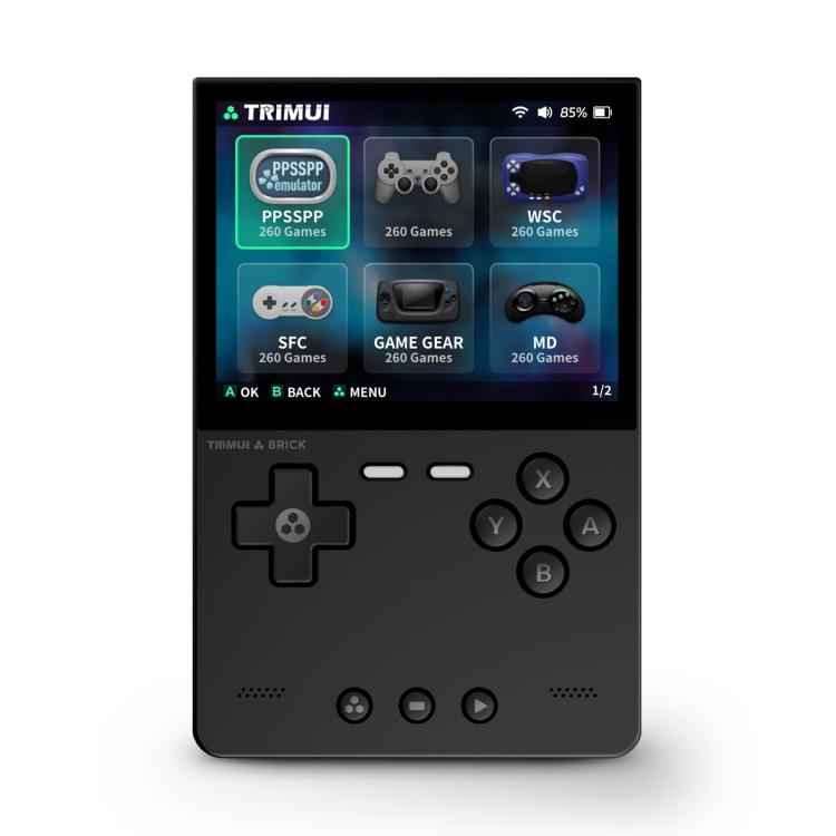 TRIMUI BRICK Open Source Pocket Console Portable Wireless Bluetooth HD Retro Arcade, Standard No Card, 64G, 128G, 256G
