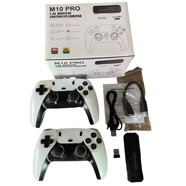 M10 Pro 4K TV Game Player 3D HD Retro Video Game Console, 64G With Wired Controller, 128G With Wired Controller, 256G With Wired Controller, 64G With Charged Controller, 128G With Charged Controller, 256G With Charged Controller