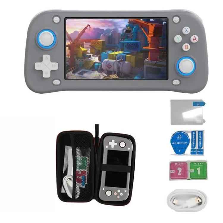 XF43 Retro Handheld Game Console Open Source 4.3 Inch Large Screen Gaming Video Players Console, 64G, 128G