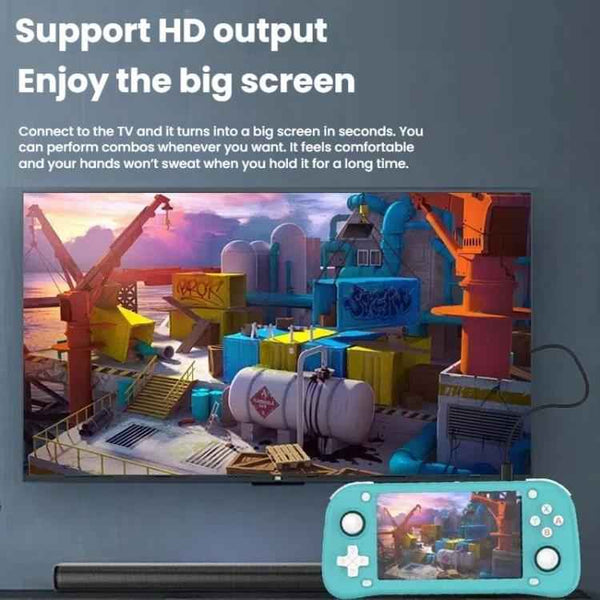 XF43 Retro Handheld Game Console Open Source 4.3 Inch Large Screen Gaming Video Players Console, 64G, 128G