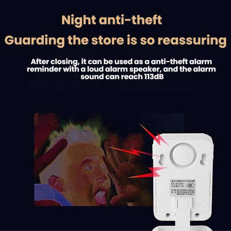 Wireless Infrared Sensor Split Supermarket Welcome Doorbell