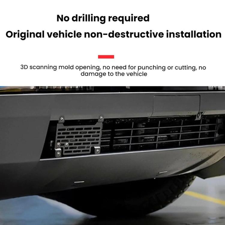 For Tesla Cybertruck Quick-Release Punch-Free US License Plate Frame