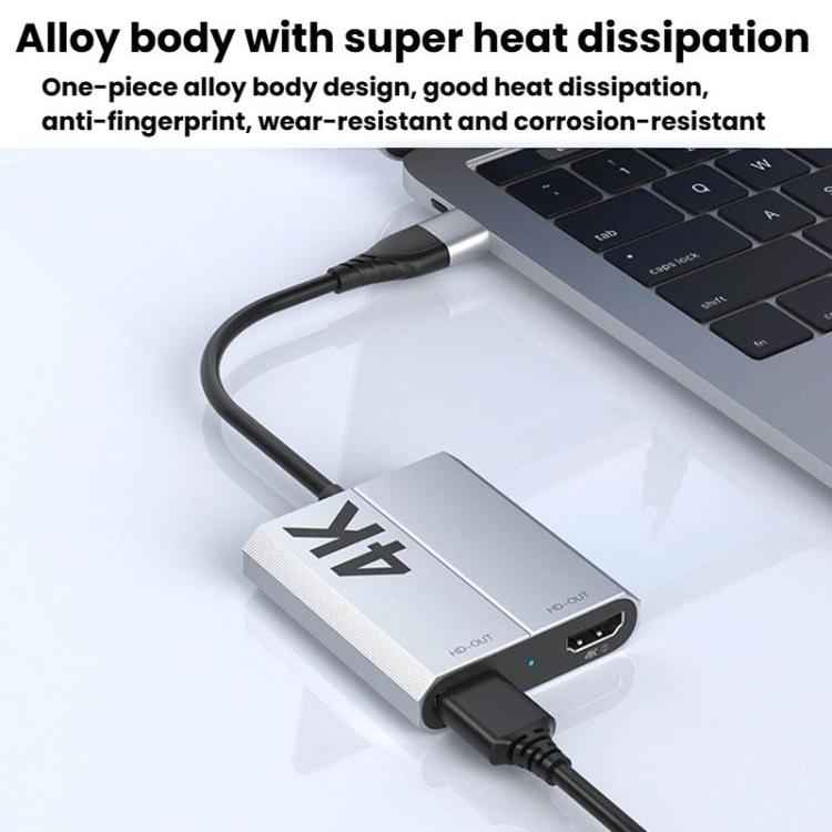 USB3.0+Type-C To Dual HDMI Extender 4K 60HZ Dual Screen Heterodyne HD Video Converter, HD16