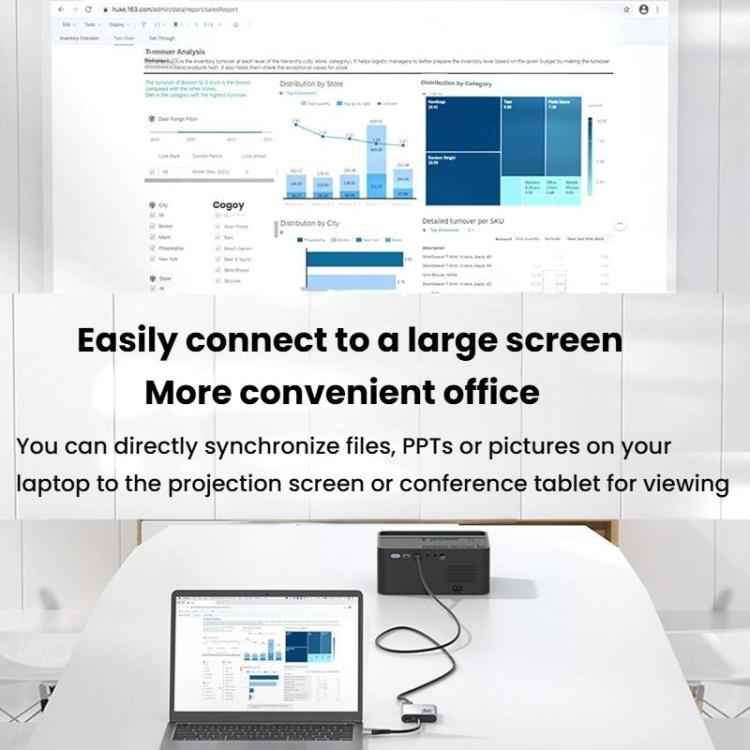 USB3.0+Type-C To Dual HDMI Extender 4K 60HZ Dual Screen Heterodyne HD Video Converter, HD16