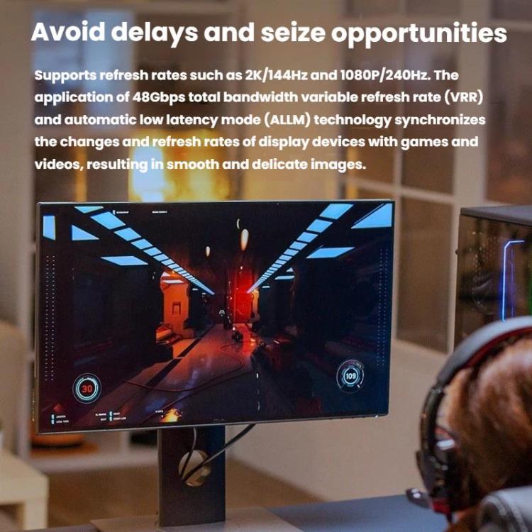 HDMI 2.1 8K HD Cable Connecting TV Computer Projector Video Cable, 1M, 1.5M, 3M, 5M, 10M