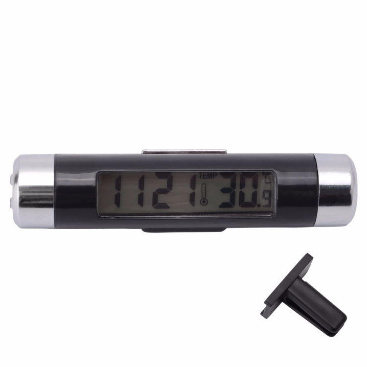 2 in 1 Car Auto Thermometer Clock Calendar LCD Display Screen, Car Auto Thermometer