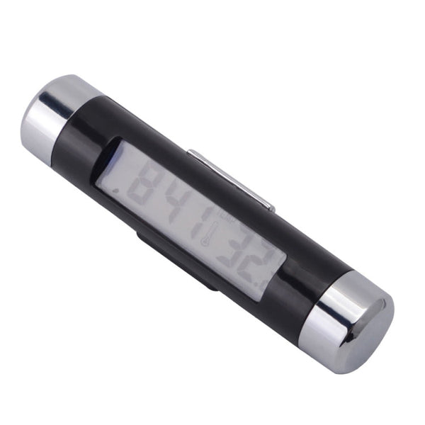 2 in 1 Car Auto Thermometer Clock Calendar LCD Display Screen, Car Auto Thermometer