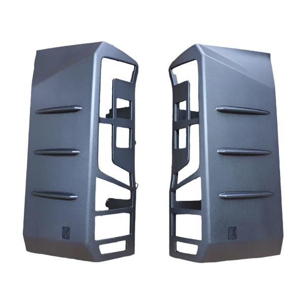 For Volkswagen Crafter Rear Light Guards - Hammerite Ultimate Matte Black (2018 Onwards)