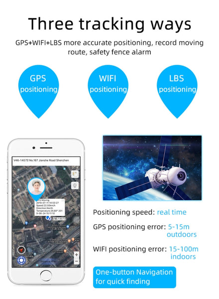 REACHFAR RF-V46-A GPS Smart Tracker WatchBand, Support SOS / Camera / Health Management / 4G LTE / Blood Pressure / Heart Rate, For Asia / Europe / Africa / Australia