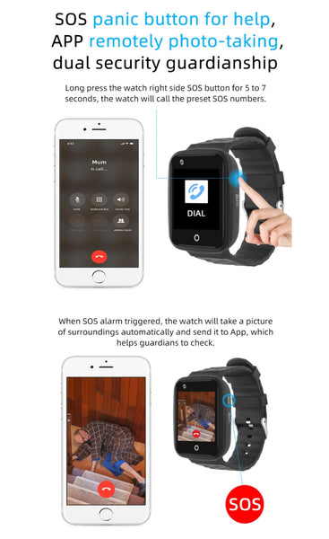 REACHFAR RF-V46-A GPS Smart Tracker WatchBand, Support SOS / Camera / Health Management / 4G LTE / Blood Pressure / Heart Rate, For Asia / Europe / Africa / Australia