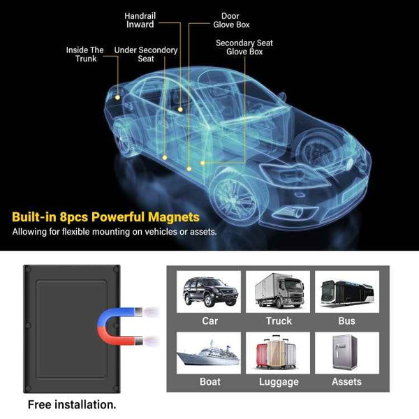 TK808 5000mAh GPS Intelligent Waterproof Multifunctional Vehicle Tracking Tracker
