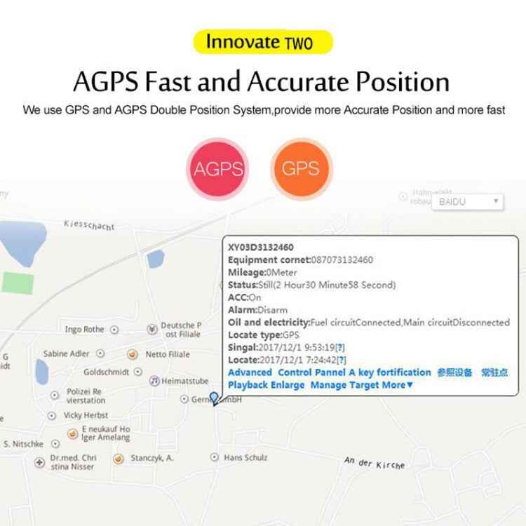 TK205 3G Realtime Car Truck Vehicle Tracking GSM GPRS GPS Tracker, Support AGPS with Relay and Battery