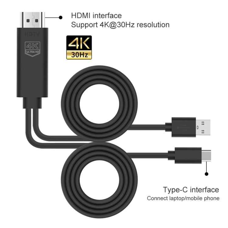 UC505 USB-C / Type-C 4K 30Hz HDTV Cable, UC505