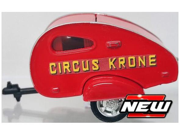 Tear drop Caravan 1950 Circus Krone 1:43 Scale Cararama Diecast Model
