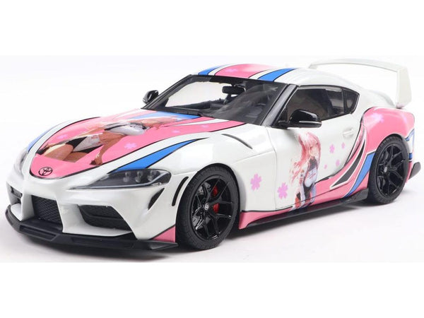 Toyota GR Supra 2024 Solido Works Itasha White 1:18 Scale Solido Diecast Model